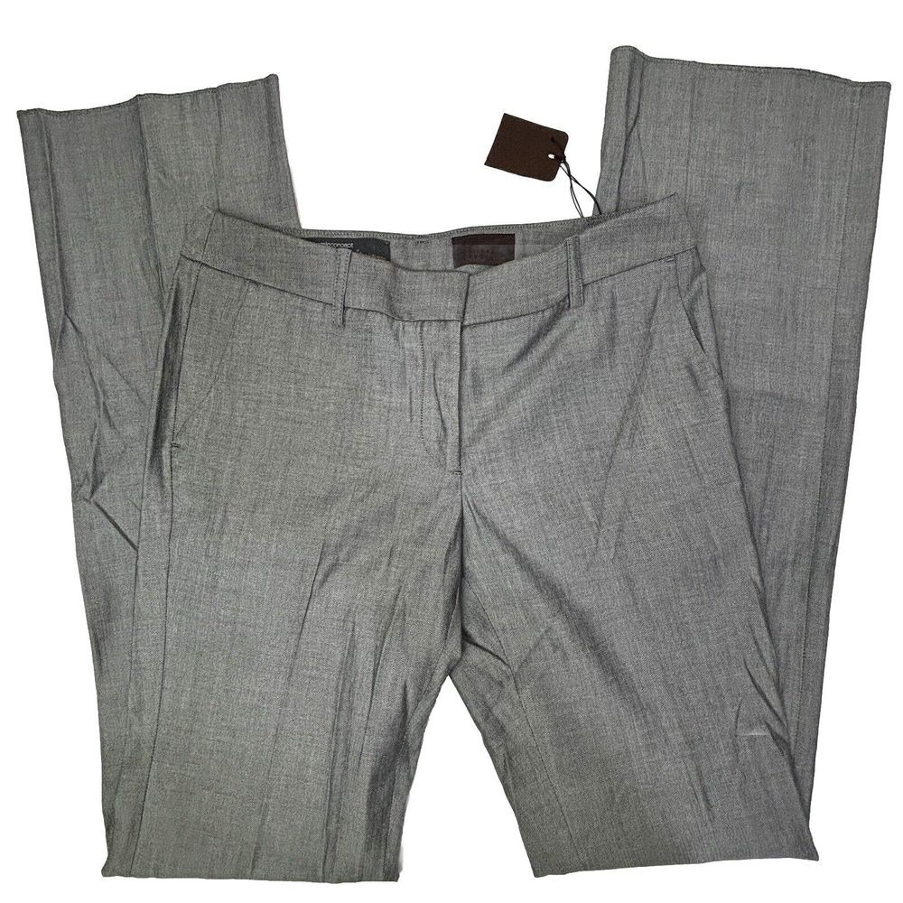 Universal Language Herringbone Trousers Tapered 30X35 Unhemed Gray Flare‎ NWT